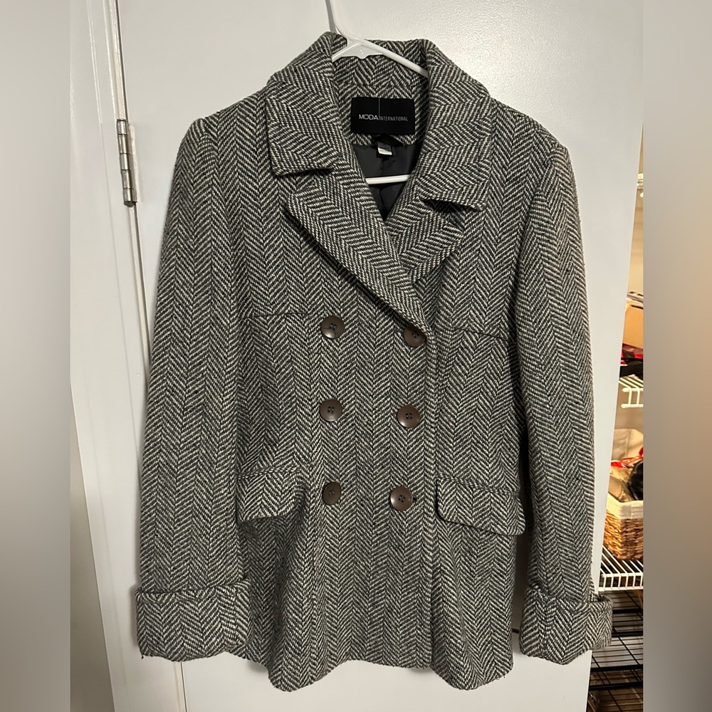 Moda International Herringbone Jacket - image 1